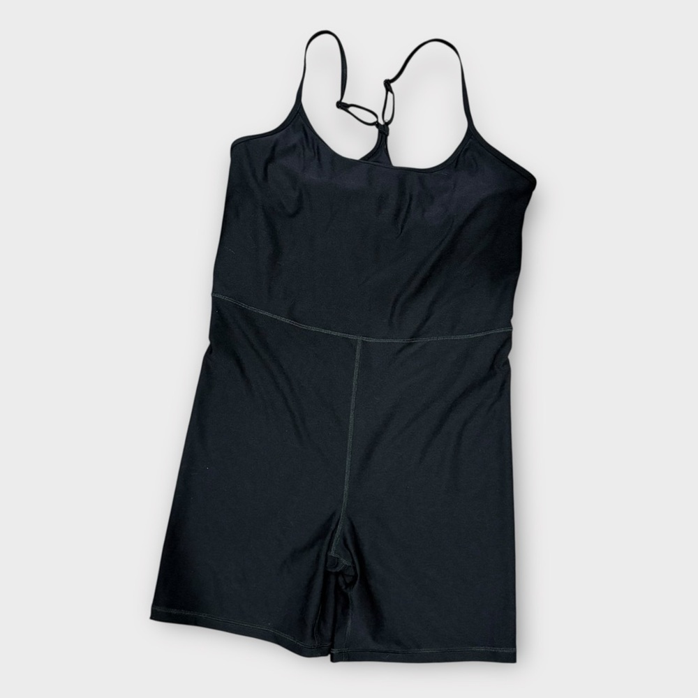 Old Navy Active Cloud Go-Dry Black Romper Size L